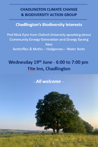 Chadlington Biodiversity Interests poster